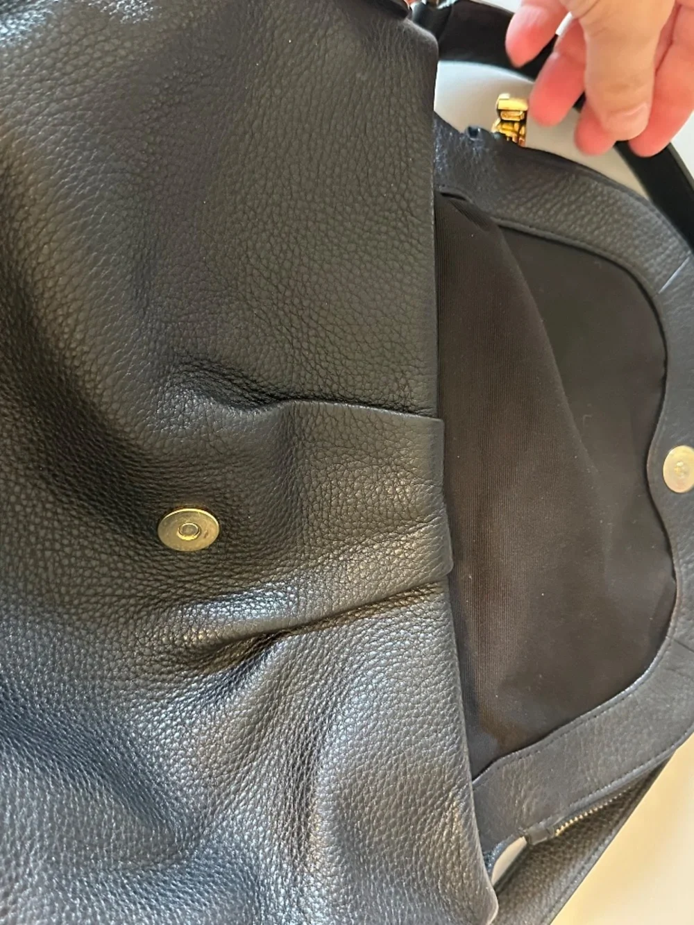 Marc by Marc Jacobs Classic Q Natasha Crossbody Bag in Black Pebbled Leather